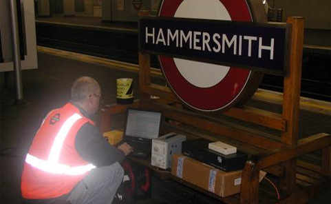 Doug Edworthy in Hammersmith Station